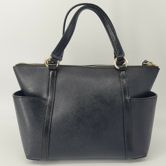 Vintage 2003 Michael Kors Sullivan Small Convertible Top Zip Tote Cross Retired - Picture 2 of 11